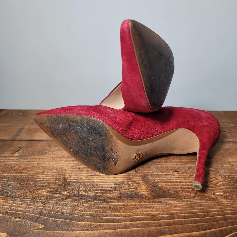 Michael Kors Suede Pointed Toe High Heel Dress Shoe Womens Size 9.5 Medium - Picture 7 of 7